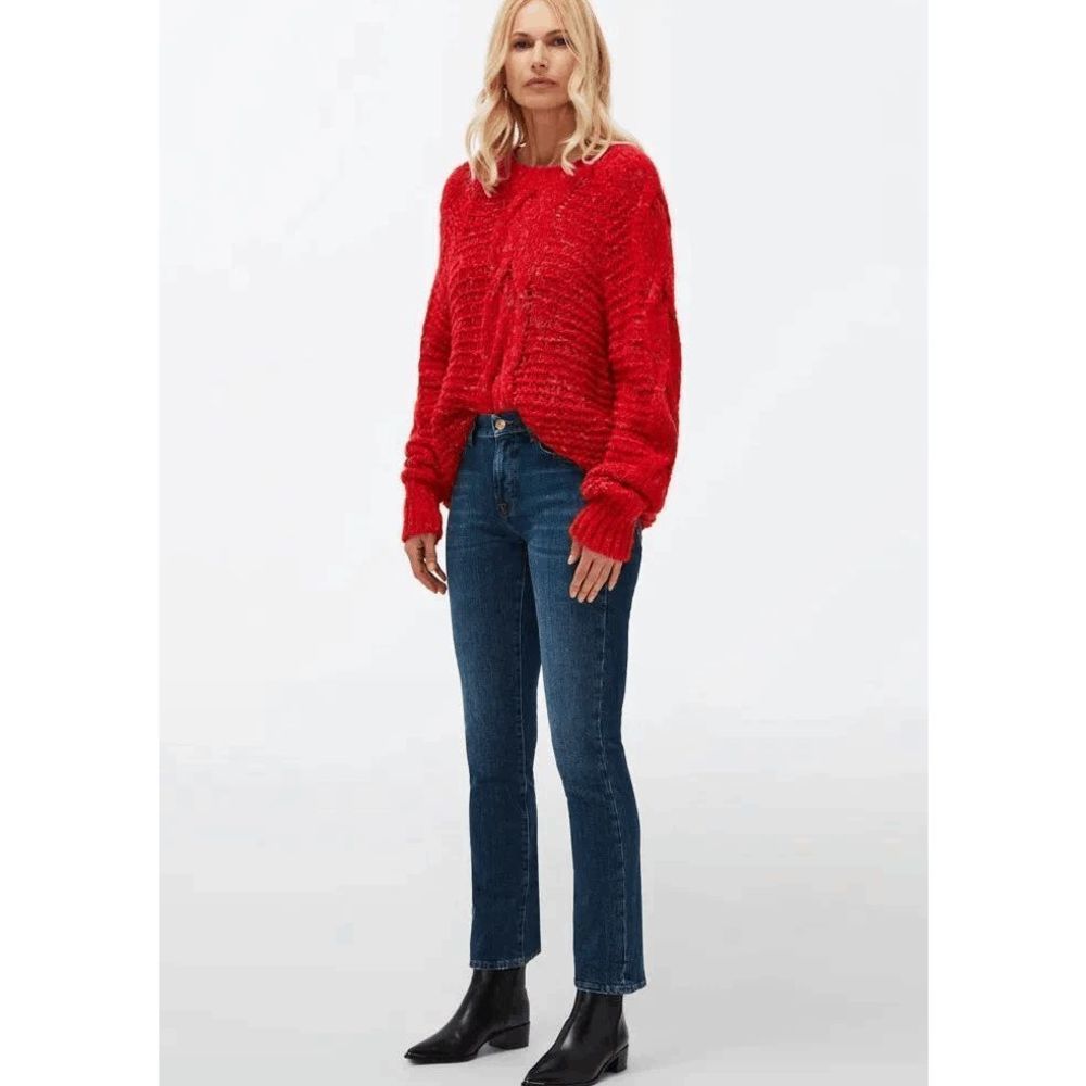 7 For All Mankind Womens Blue High Waist Roxanne Slim Straight Jeans Size 28